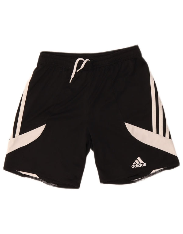 Adidas Boys Climalite Sport Shorts 9-10 Years Medium Black Colourblock