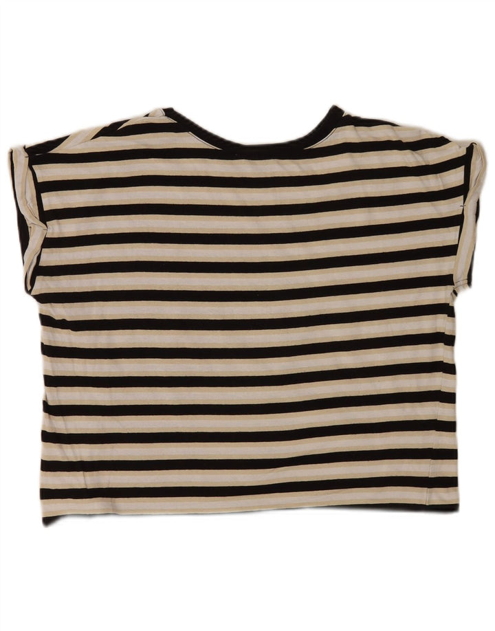 Zara Womens Oversized T-Shirt Top UK 10 Small Multicoloured Striped