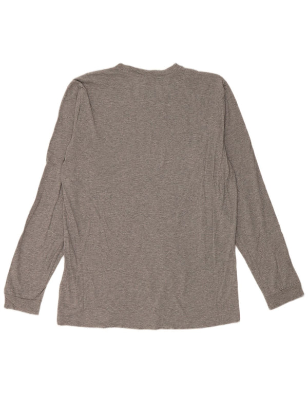 Champion Mens Top Long Sleeve XL Grey Cotton