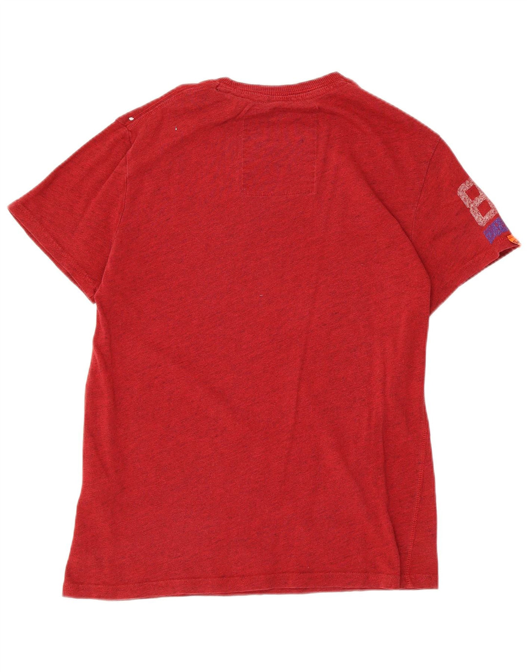 Superdry Mens Graphic T-Shirt Top Medium Red Cotton
