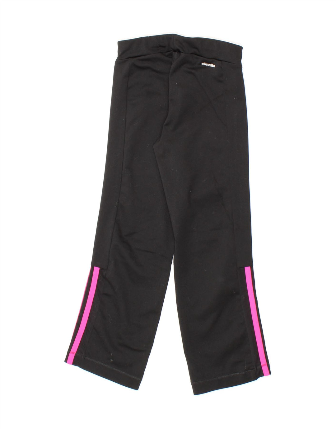 ADIDAS Girls Climalite Tracksuit Trousers 5-6 Years Black Polyester Vintage Adidas and Second-Hand Adidas from Messina Hembry 