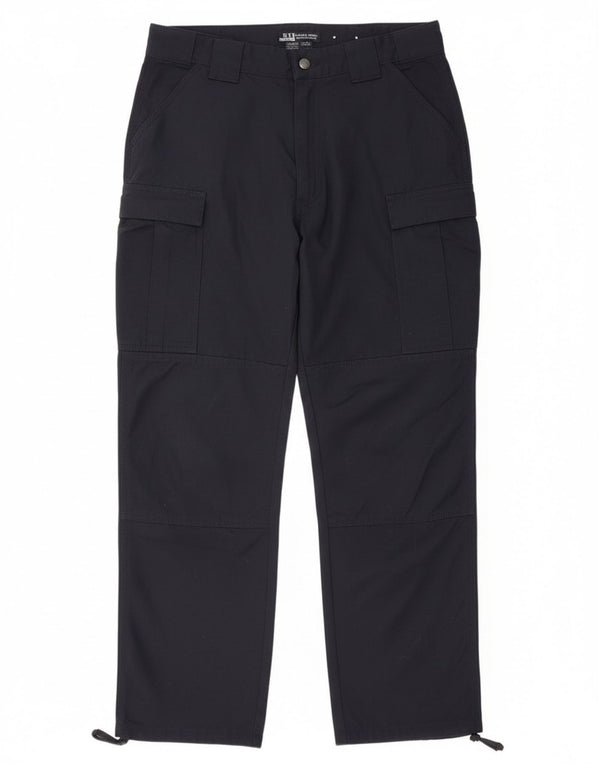 5.11 Tactical Series Mens Straight Cargo Trousers W35 L32 Navy Blue