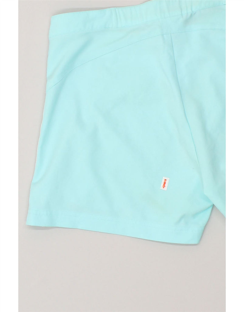 ADIDAS Womens Climalite Chino Shorts UK 10 Small W28 Blue Polyester | Vintage Adidas | Thrift | Second-Hand Adidas | Used Clothing | Messina Hembry 