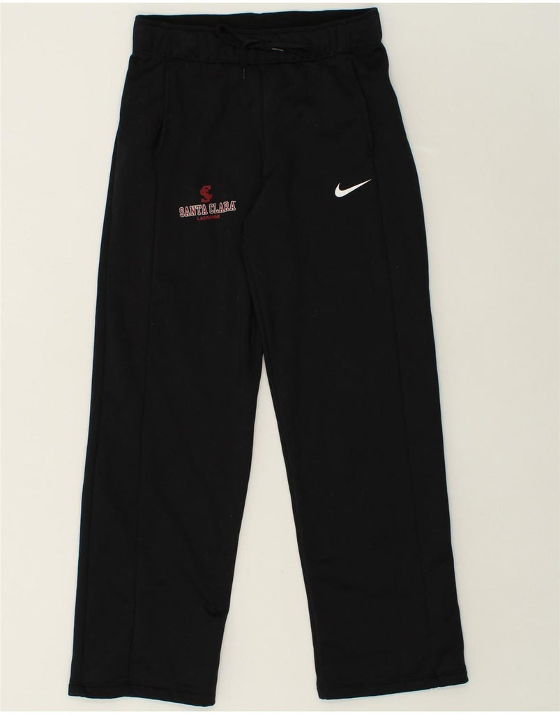 NIKE Mens Tracksuit Trousers Small Black Polyester | Vintage Nike | Thrift | Second-Hand Nike | Used Clothing | Messina Hembry 