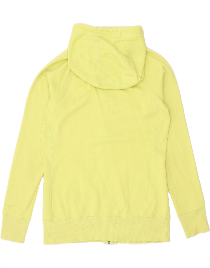 UNDER ARMOUR Womens Zip Hoodie Sweater UK 14 Medium Yellow Cotton | Vintage Under Armour | Thrift | Second-Hand Under Armour | Used Clothing | Messina Hembry 