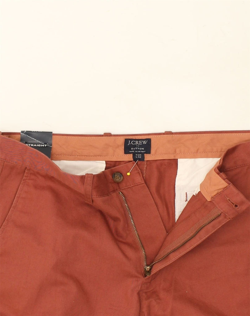 J. CREW Mens The Sutton Straight Chino Trousers W30 L32  Brown Cotton | Vintage J. Crew | Thrift | Second-Hand J. Crew | Used Clothing | Messina Hembry 