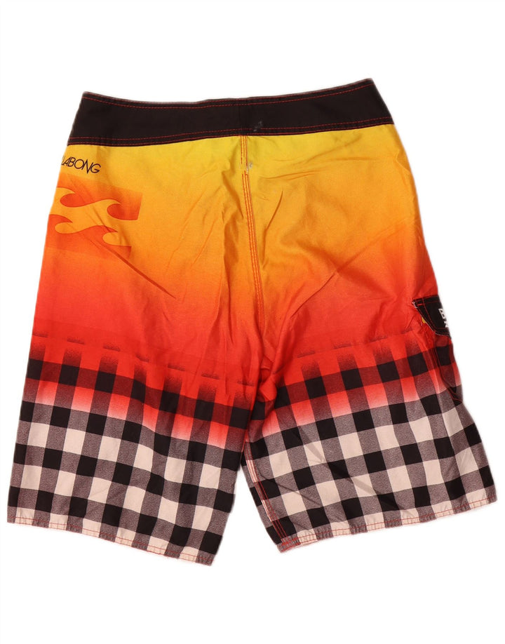 Billabong Mens Graphic Swimming Shorts Medium Multicoloured Gingham