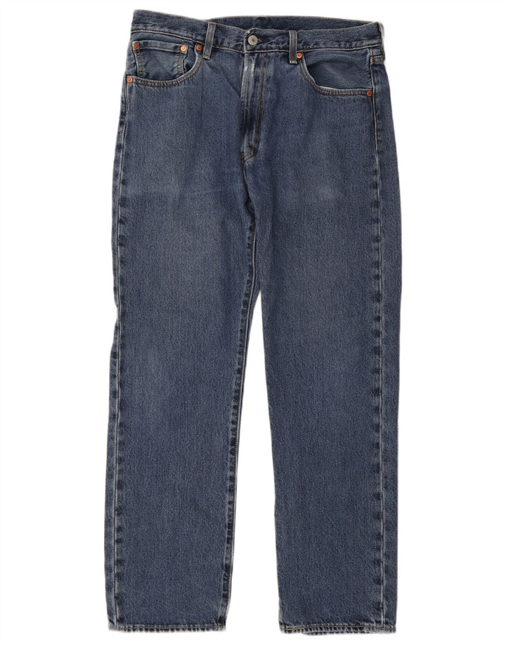 Levi's Mens Straight Jeans W32 L32 Blue Cotton