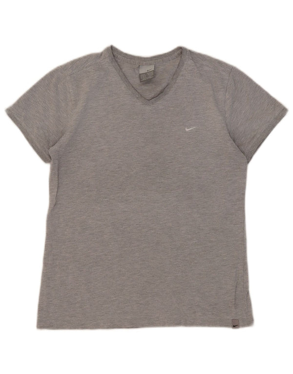 Nike Womens T-Shirt Top UK 10/12 Medium Grey