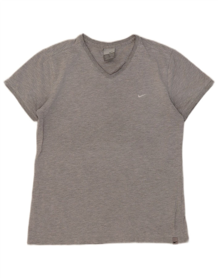 Nike Womens T-Shirt Top UK 10/12 Medium Grey
