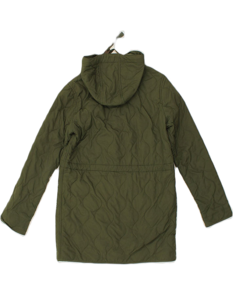 JACK WILLS Womens Hooded Padded Coat UK 6 XS Green Polyester | Vintage Jack Wills | Thrift | Second-Hand Jack Wills | Used Clothing | Messina Hembry 