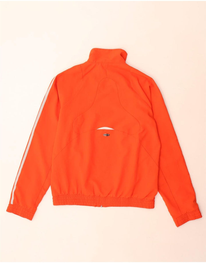 Adidas Mens Tracksuit Top Jacket Small Orange Colourblock
