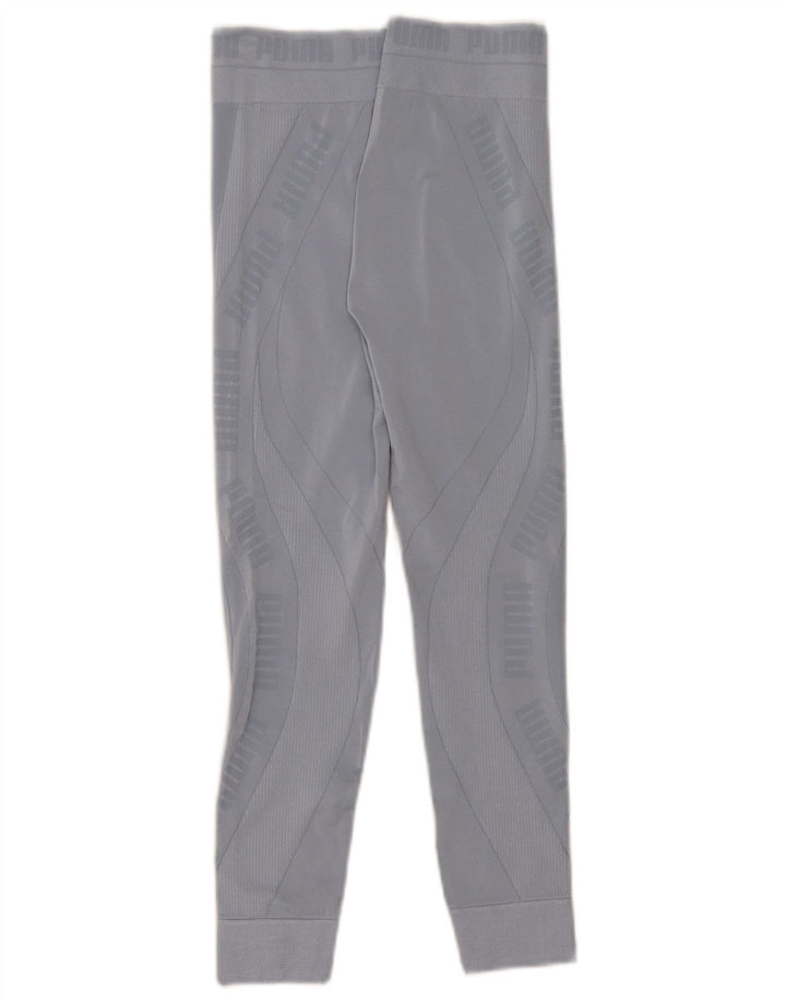 Puma Womens Graphic Leggings UK 8 Small  Blue Synthetic