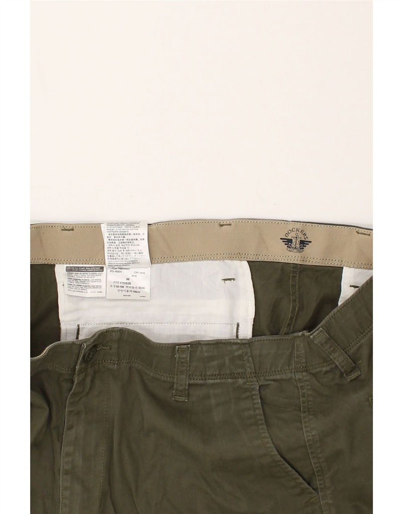 DOCKERS Mens Cargo Shorts W36 Large  Khaki Cotton | Vintage Dockers | Thrift | Second-Hand Dockers | Used Clothing | Messina Hembry 