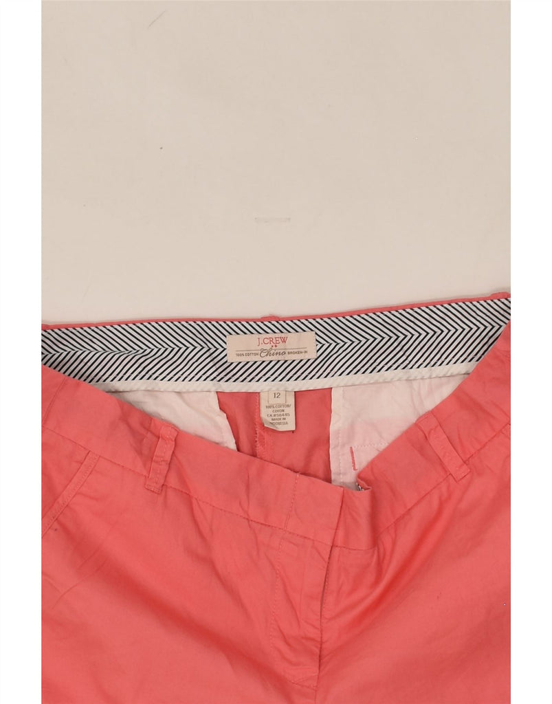 J. CREW Womens Broken In Chino Shorts US 12 Large W36  Pink Cotton | Vintage J. Crew | Thrift | Second-Hand J. Crew | Used Clothing | Messina Hembry 