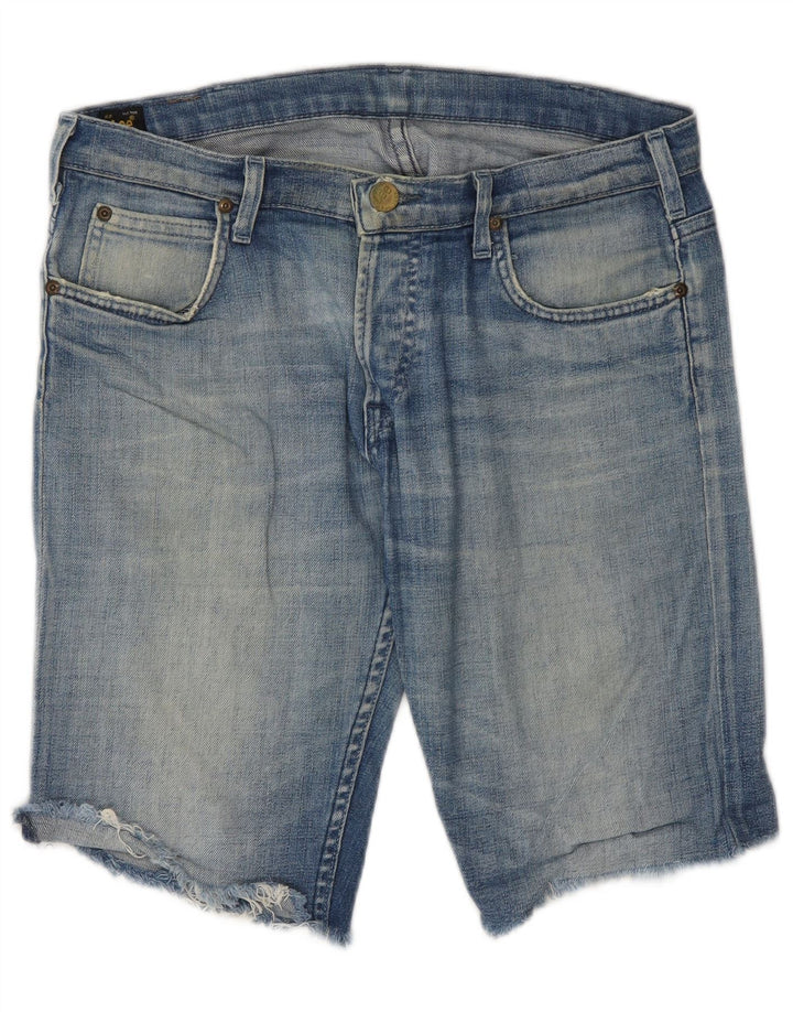 Lee Mens Lowell Denim Shorts W30 Medium Blue Cotton