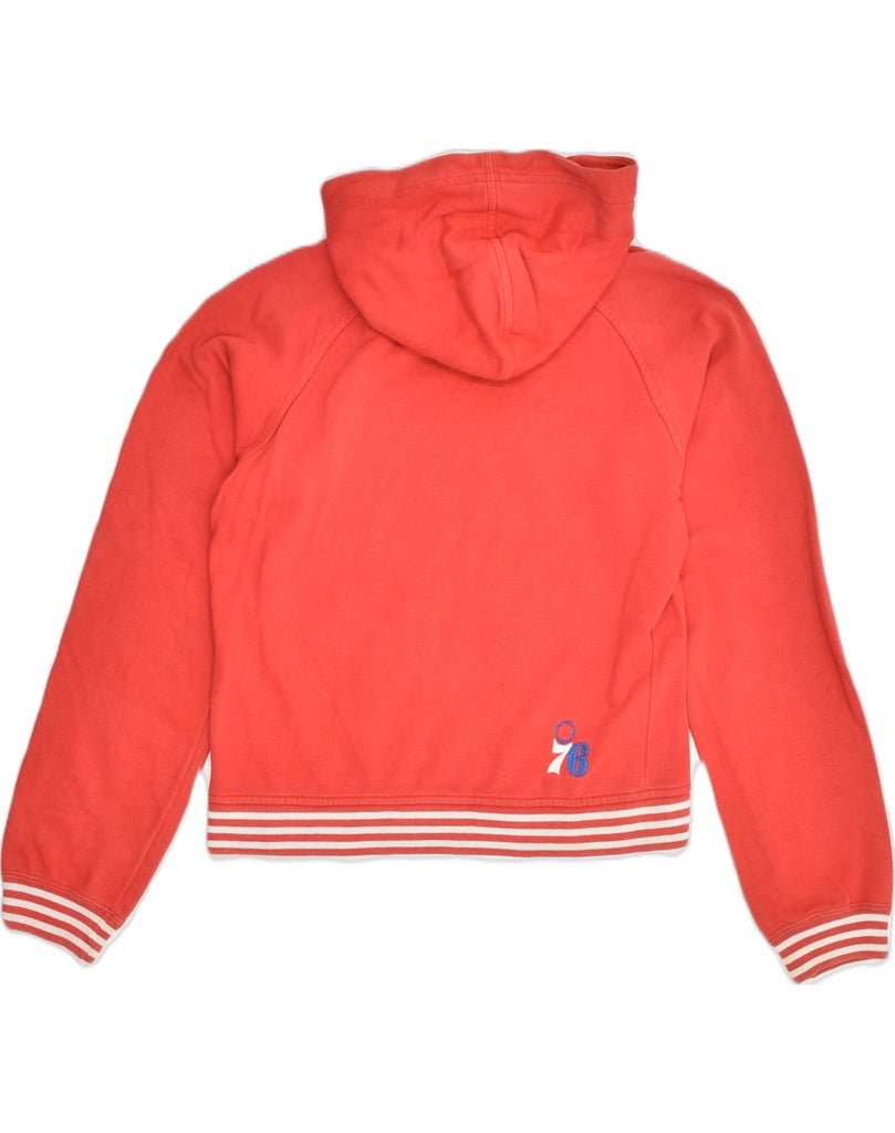 CHAMPION Womens Graphic Hoodie Jumper UK 14 Medium Red Cotton | Vintage Champion | Thrift | Second-Hand Champion | Used Clothing | Messina Hembry 