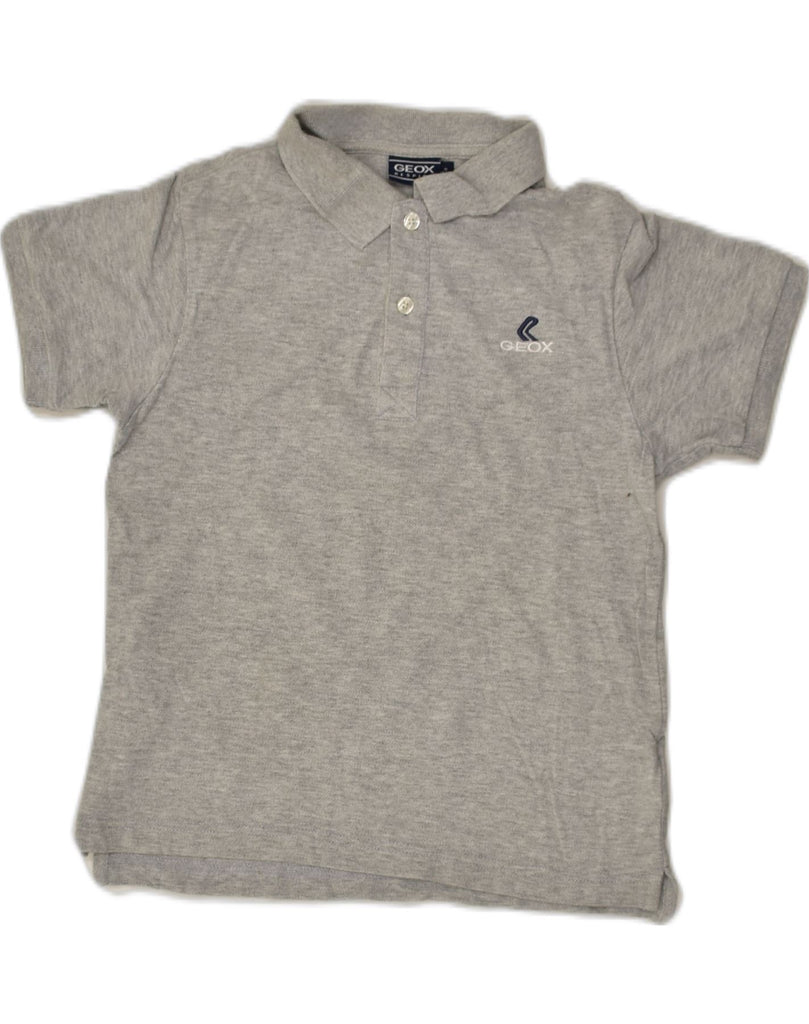 GEOX Boys Polo Shirt 9-10 Years Grey Cotton | Vintage Geox | Thrift | Second-Hand Geox | Used Clothing | Messina Hembry 