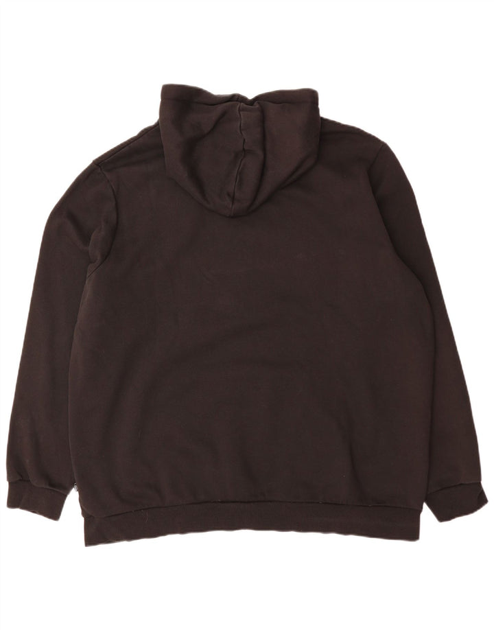 Puma Mens Hoodie Jumper 2XL Black Cotton