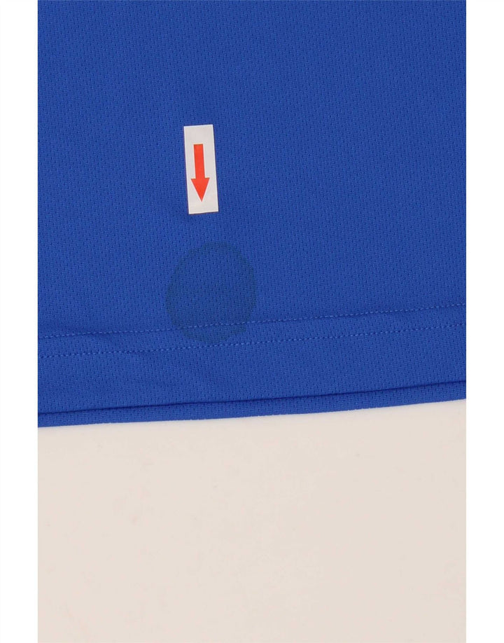 Adidas Mens Aeroready Polo Shirt Large Blue Polyester