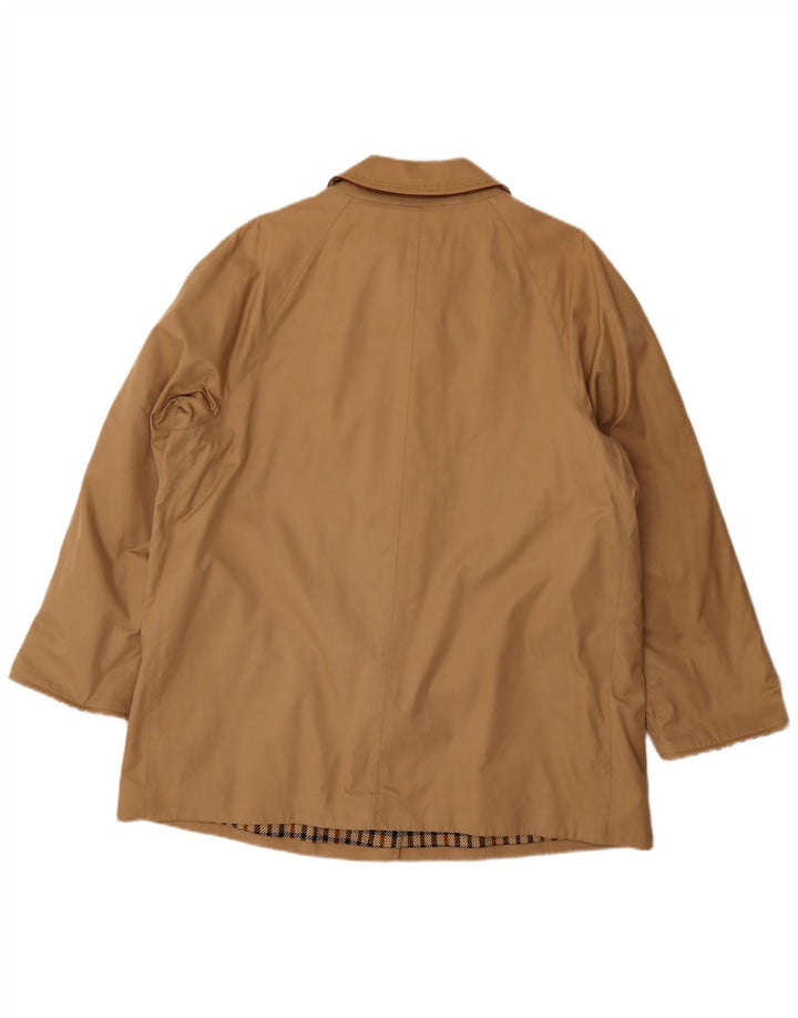 DAKS Womens Oversized Utility Jacket EU 42 Large Beige Cotton