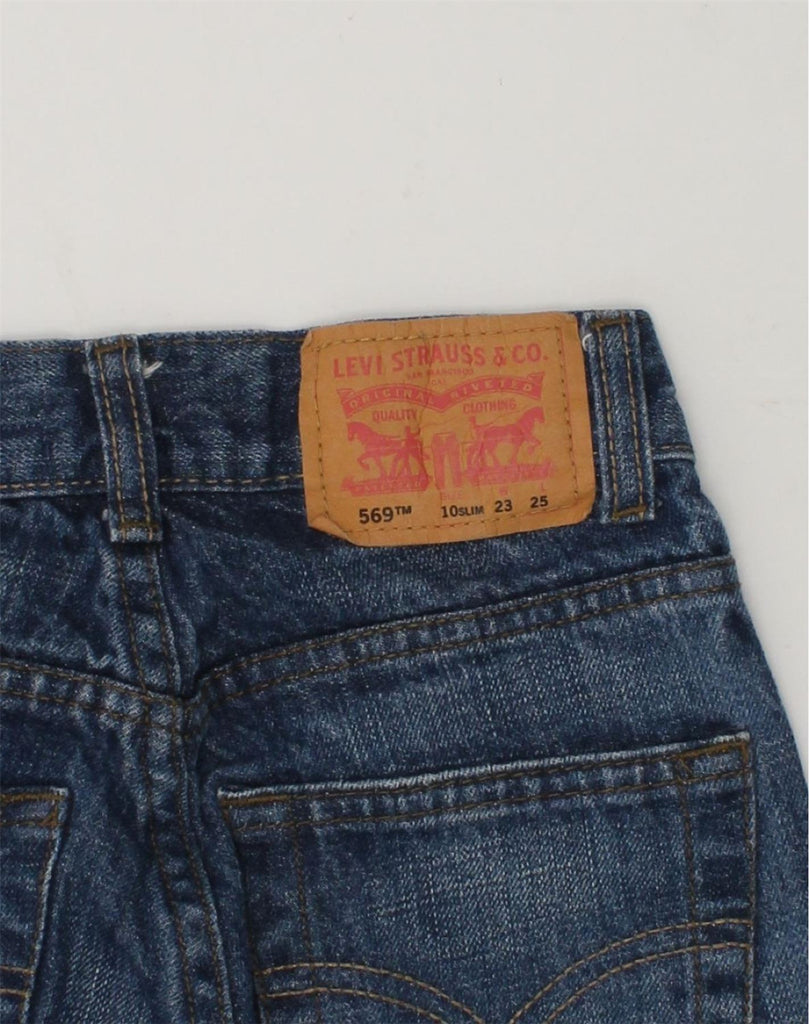 LEVI STRAUSS & CO Boys 569 Straight Jeans 9-10 Years W23 L25  Navy Blue | Vintage Levi Strauss & Co | Thrift | Second-Hand Levi Strauss & Co | Used Clothing | Messina Hembry 