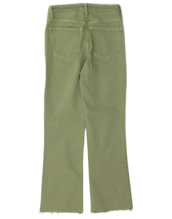 Zara Womens Straight Jeans EU 34 2XS W24 L27 Green