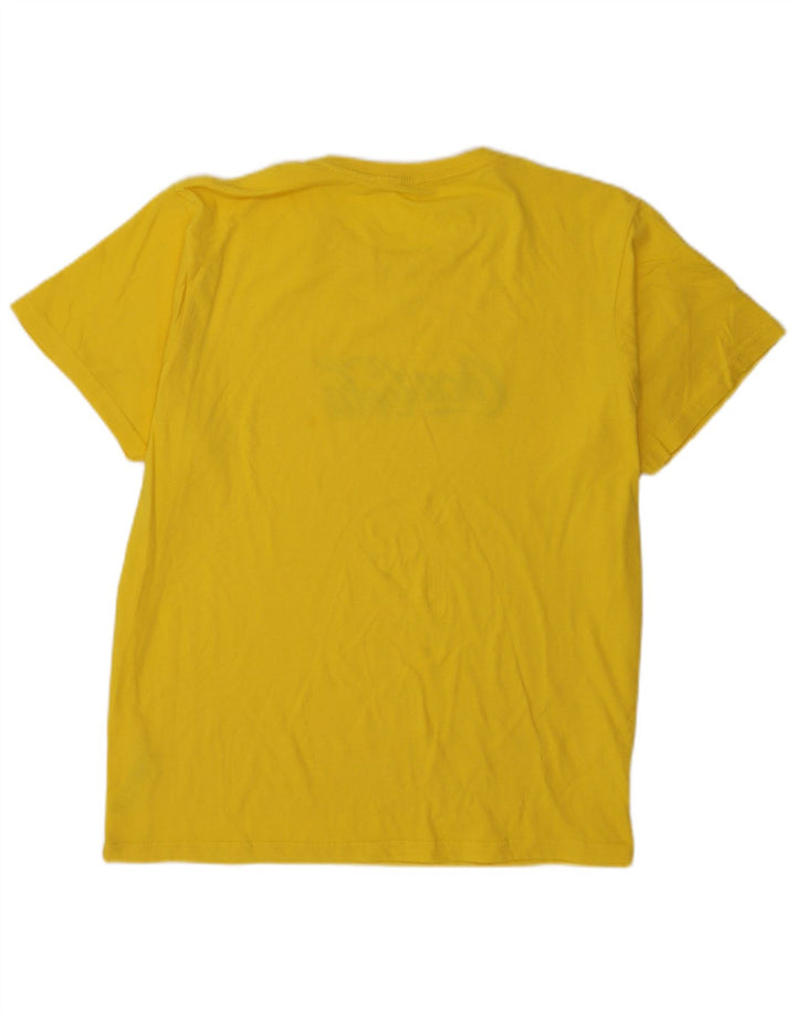 Roly Mens Graphic T-Shirt Top XL Yellow Cotton