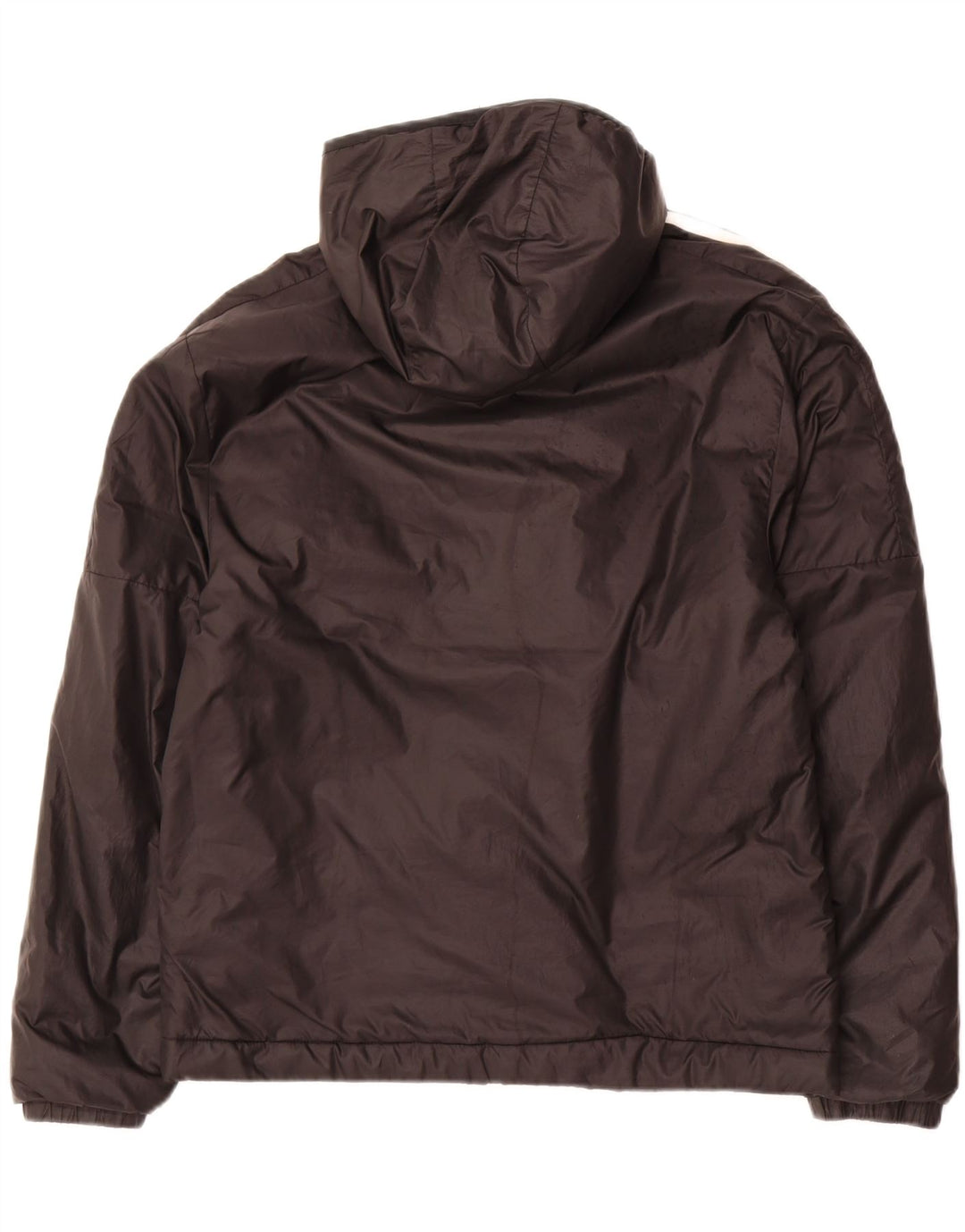ADIDAS Mens Hooded Rain Jacket UK 36 Small Black Polyester