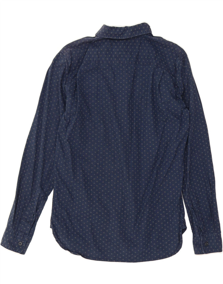 RALPH LAUREN Mens Shirt Small Navy Blue Floral Cotton Vintage Ralph Lauren and Second-Hand Ralph Lauren from Messina Hembry 