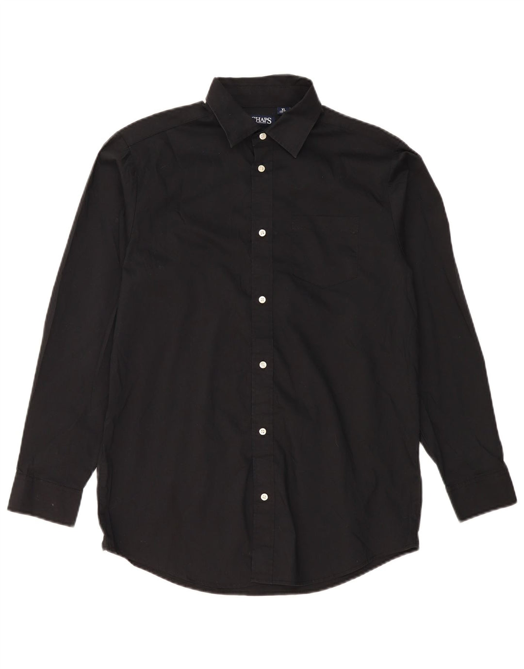 Chaps Boys Shirt 15-16 Years XL Black Cotton