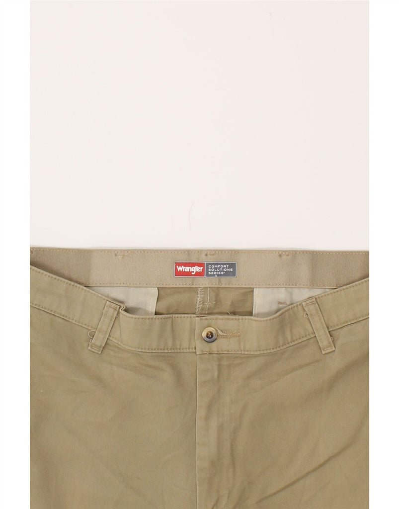 WRANGLER Mens Straight Chino Trousers W34 L30  Beige Cotton | Vintage Wrangler | Thrift | Second-Hand Wrangler | Used Clothing | Messina Hembry 