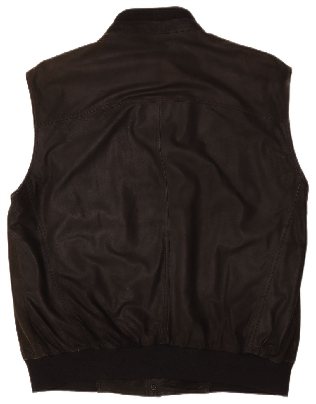 Striwa Mens Leather Gilet IT 58 4XL Black Leather