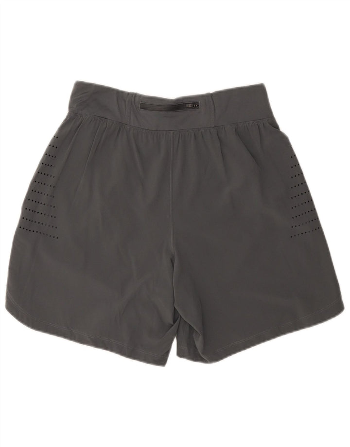 UNDER ARMOUR Womens Sport Shorts UK 14 Medium Grey Polyester
