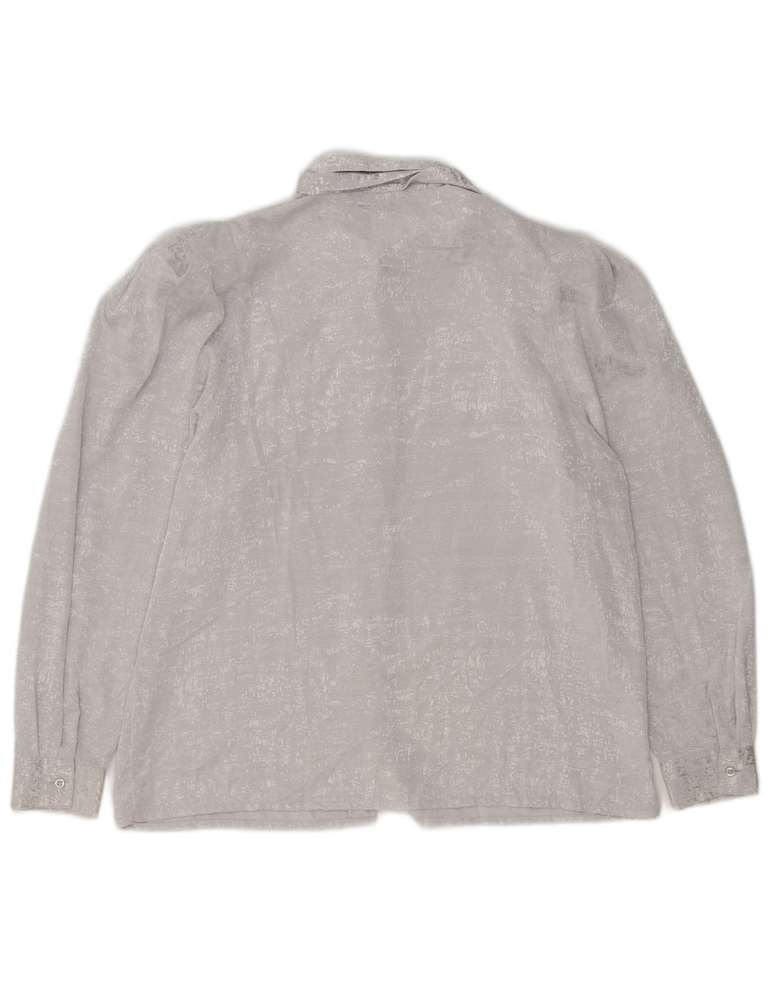 YESSICA Womens Front Tie Shirt Blouse EU 42 Large Grey Polyester