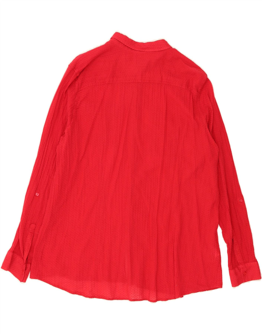 EDDIE BAUER Womens Oversized Shirt UK 20 2XL Red Cotton Vintage Eddie Bauer and Second-Hand Eddie Bauer from Messina Hembry 