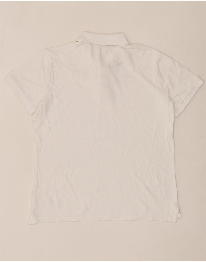 DIADORA Mens Polo Shirt Medium White Vintage Diadora and Second-Hand Diadora from Messina Hembry 