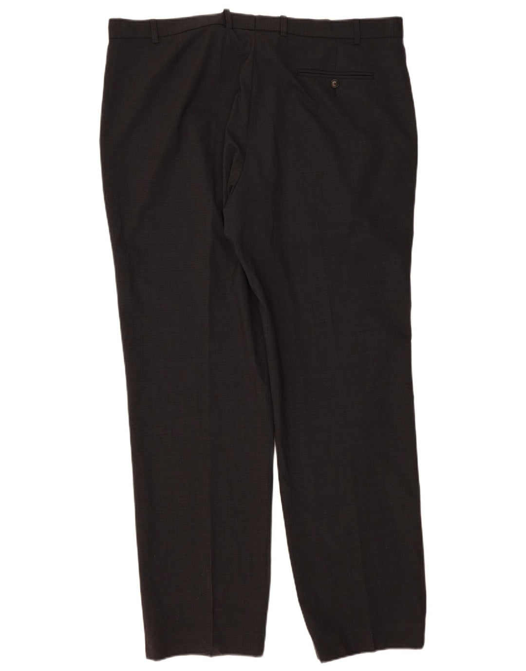 Marks & Spencer Mens Regular Fit Suit Trousers W42 L33 Grey Wool