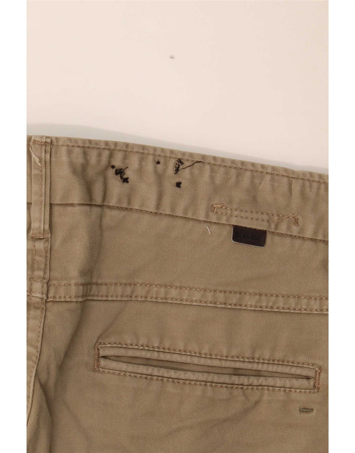 Zara Mens Slim Chino Trousers EU 40 Medium W31 L31 Khaki