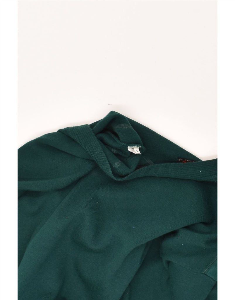 PAUL & SHARK Mens Cardigan Sweater Large Green Wool | Vintage Paul & Shark | Thrift | Second-Hand Paul & Shark | Used Clothing | Messina Hembry 