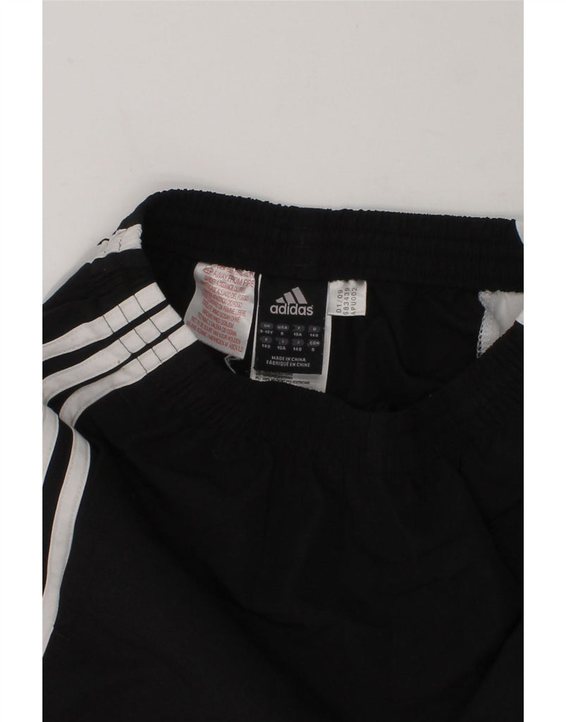 ADIDAS Boys Sport Shorts 9-10 Years Black Colourblock Polyester | Vintage Adidas | Thrift | Second-Hand Adidas | Used Clothing | Messina Hembry 