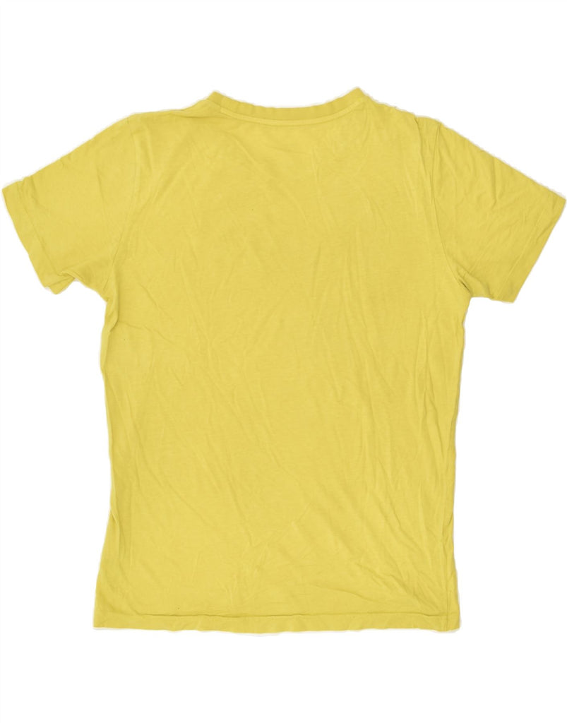 PUMA Mens Graphic T-Shirt Top Small Yellow Cotton | Vintage Puma | Thrift | Second-Hand Puma | Used Clothing | Messina Hembry 