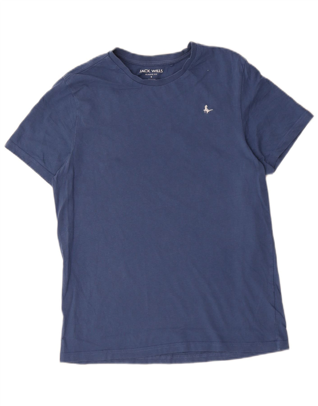 Jack Wills Mens Classic Fit T-Shirt Top Small Blue Cotton