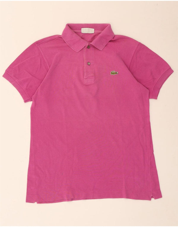 Lacoste Mens Polo Shirt Size 3 Small Pink Cotton