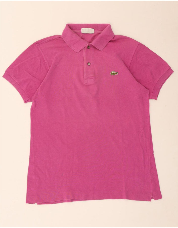Lacoste Mens Polo Shirt Size 3 Small Pink Cotton