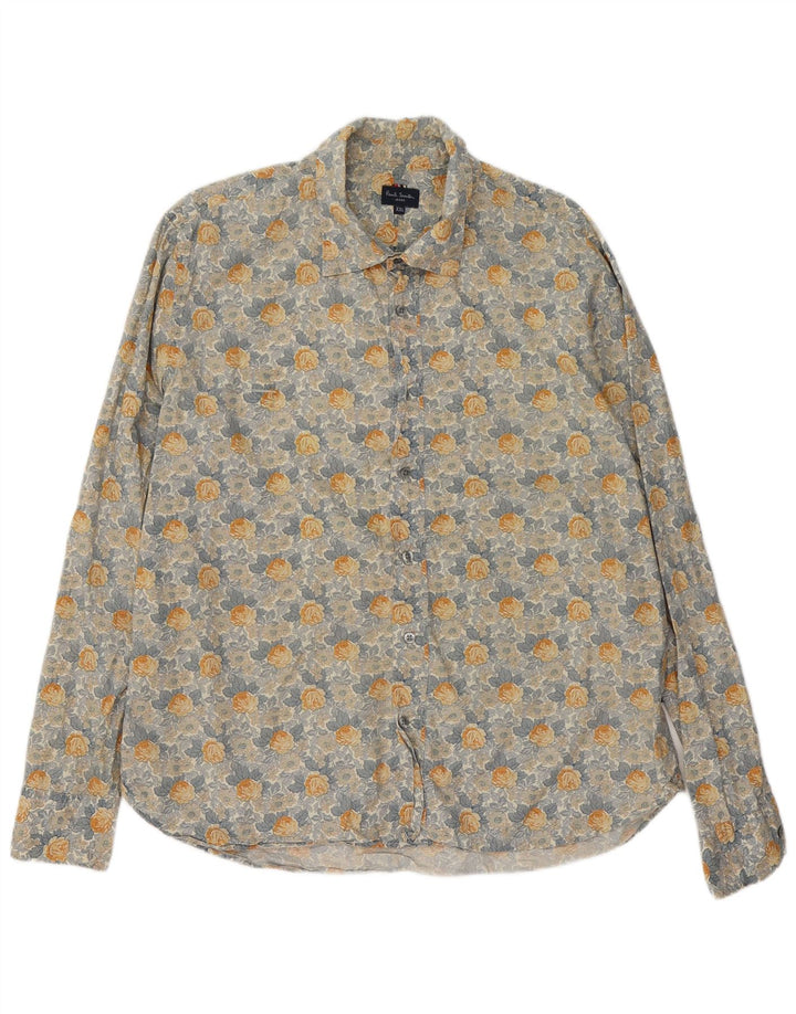 Paul Smith Mens Shirt 2XL Multicoloured Floral Cotton