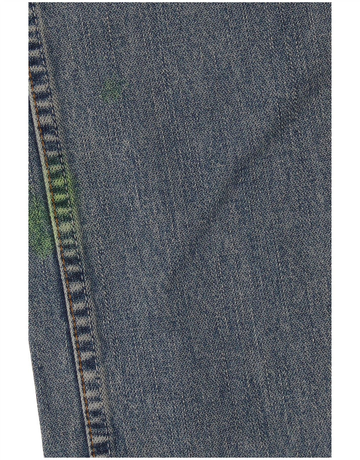 WRANGLER Mens Evolution Straight Jeans W31 L30 Blue Cotton