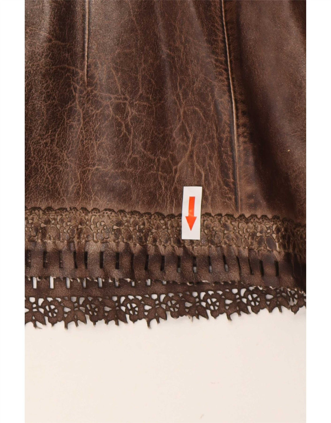 Vintage Womens Sleeveless Blouse Top UK 8 Small Brown