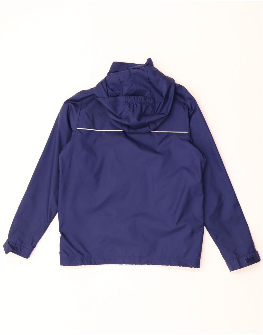 Adidas Boys Hooded Rain Jacket 11-12 Years Navy Blue Nylon