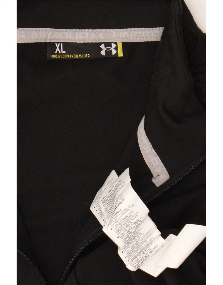 Under Armour Mens Tracksuit Top Jacket XL Black Polyester